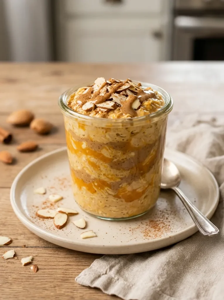 Almond Butter Pumpkin Oats