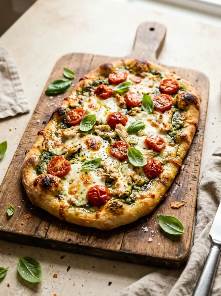 Chicken Pesto Flatbread