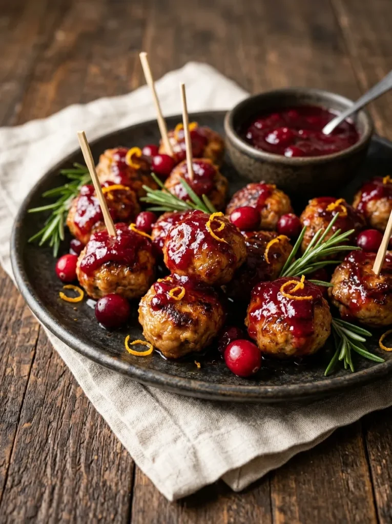 Cranberry Turkey Meatballs
