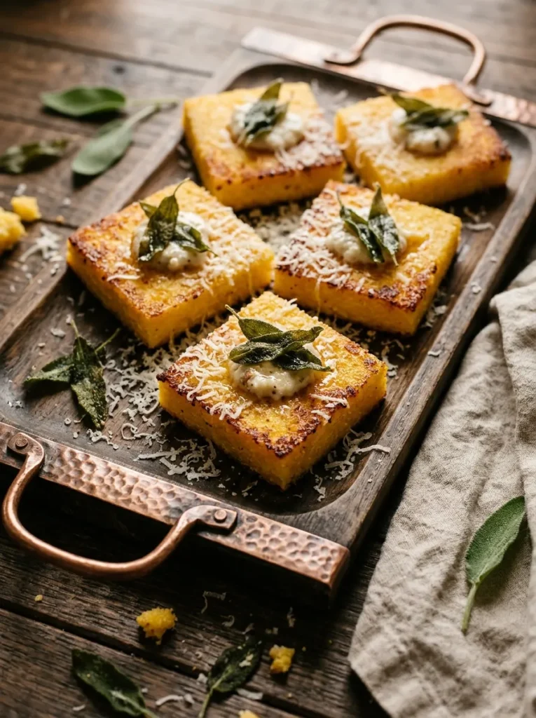 Crispy Sage Polenta Bites