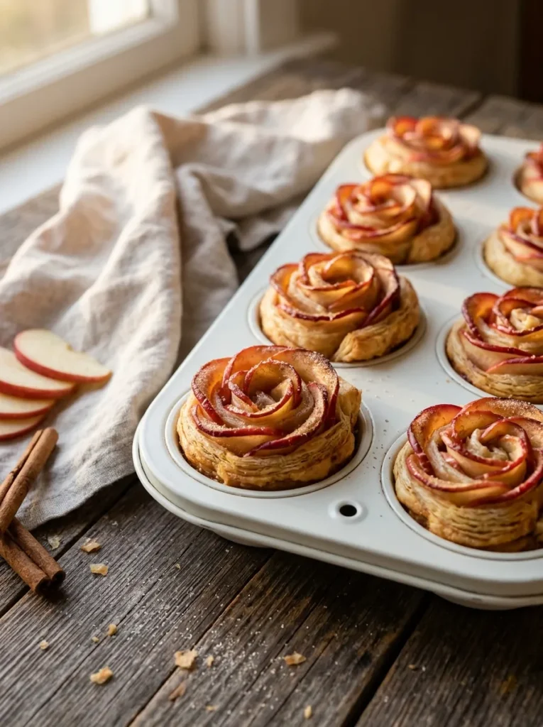 Mini Apple Pie Roses