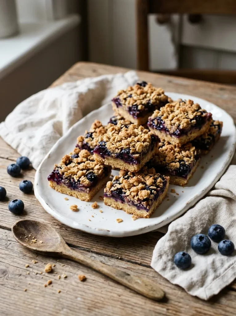 Mini Blueberry Crumble Bars