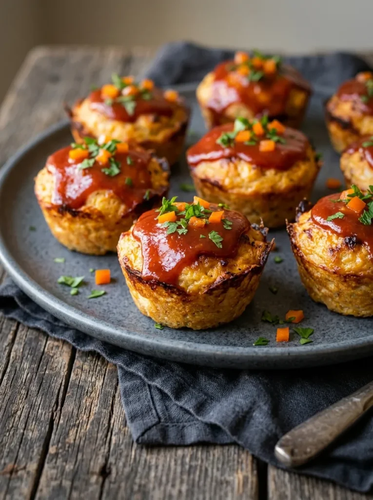 Mini Chicken Meatloaf Muffins