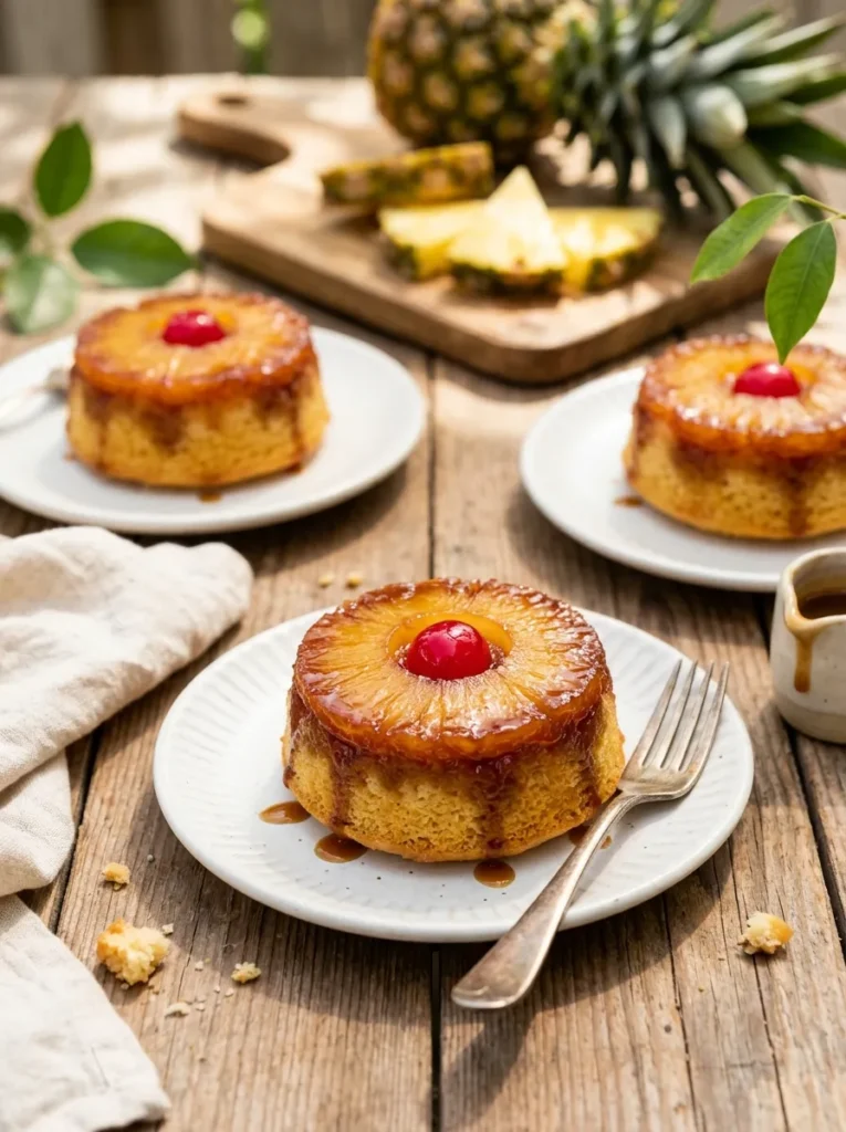 Mini Pineapple Upside-Down Cakes