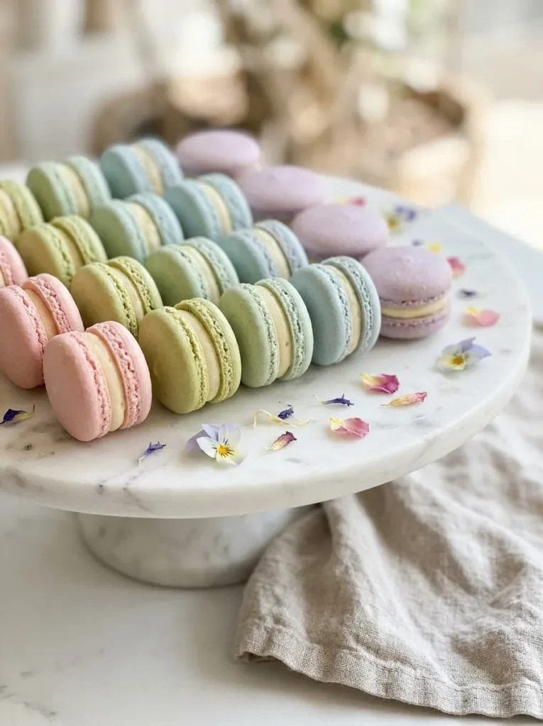 Pastel Macaron Sandwiches