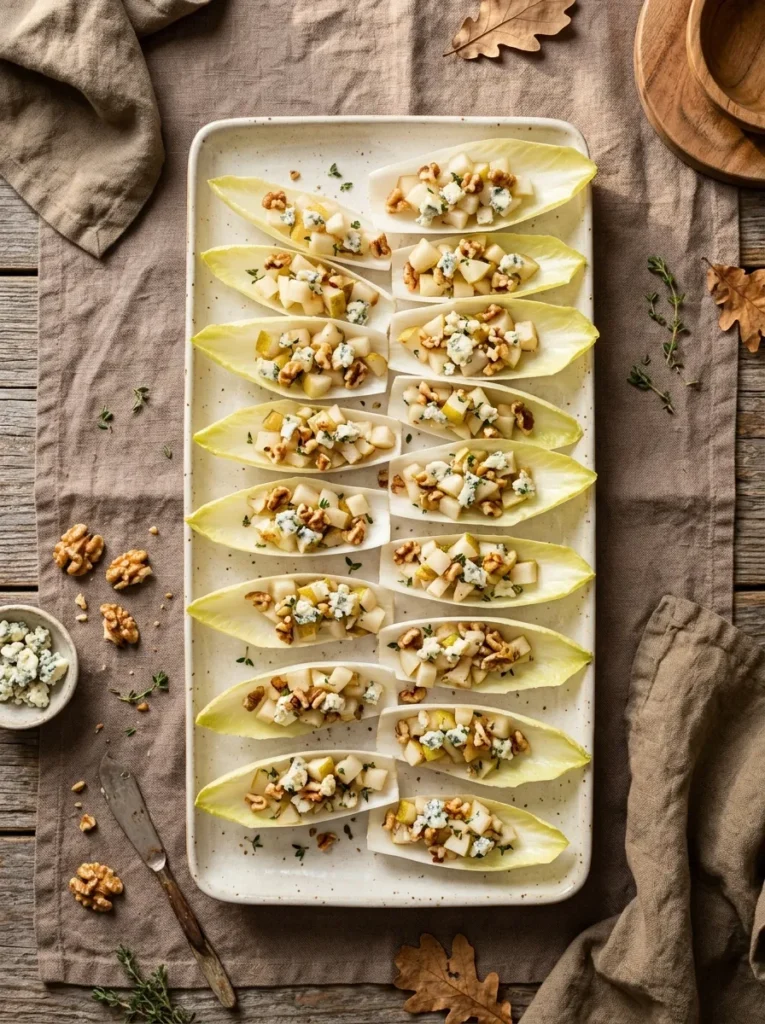 Pear Endive Boats