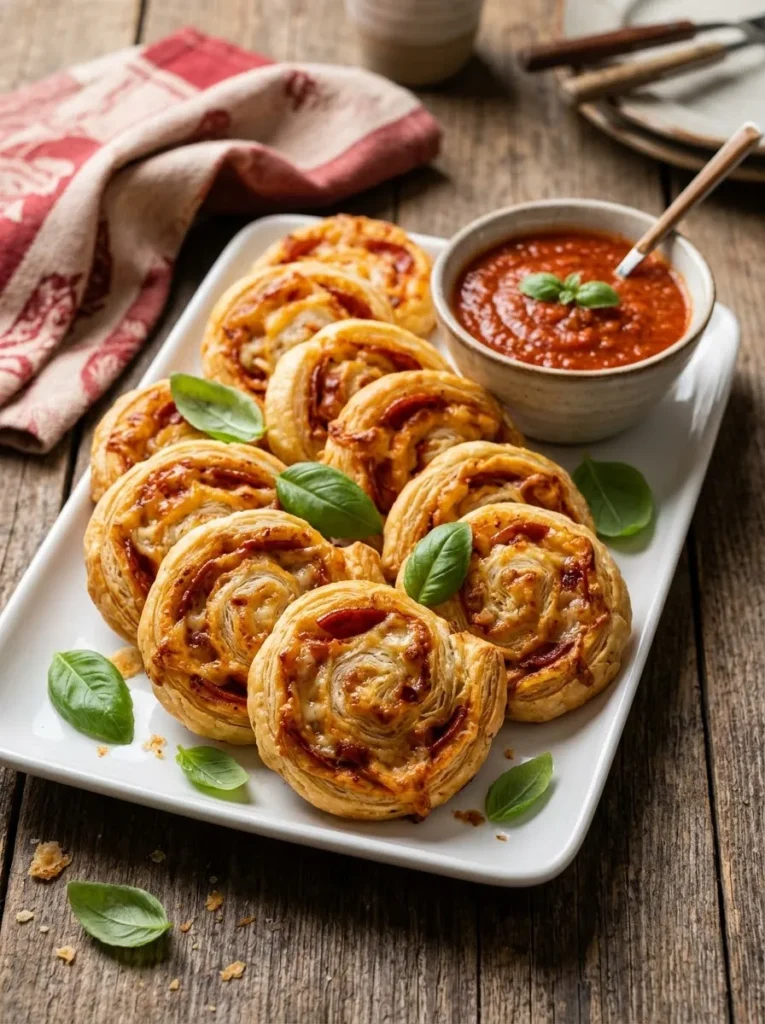 Pepperoni Pizza Pinwheels