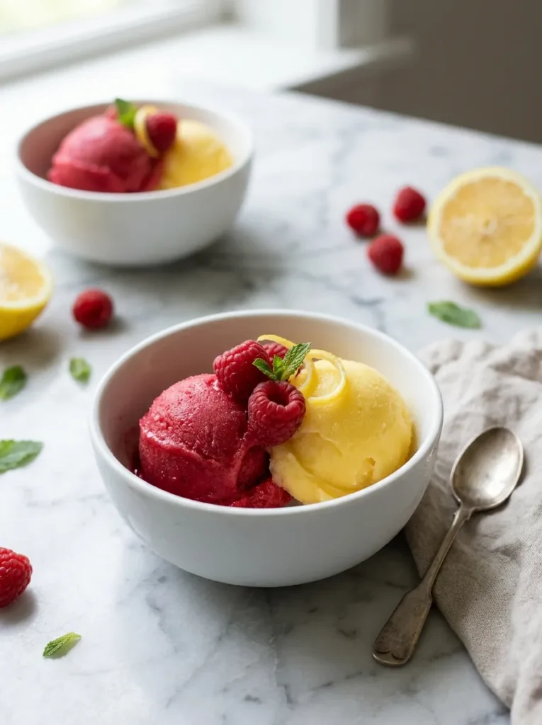 Raspberry Lemon Sorbet