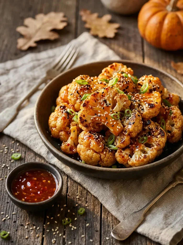 Sweet Chili Cauliflower Bites